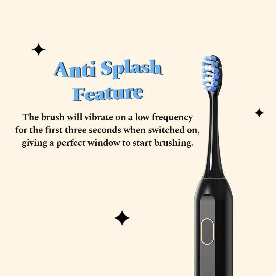 Rechargeable Smart Sonic Electric Toothbrush - 4 Modes 60 Day Battery Life