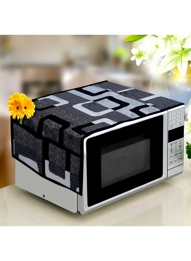 KANUSHI Industries Microwave/Oven Top Cover - 4 Utility Pockets Polyester