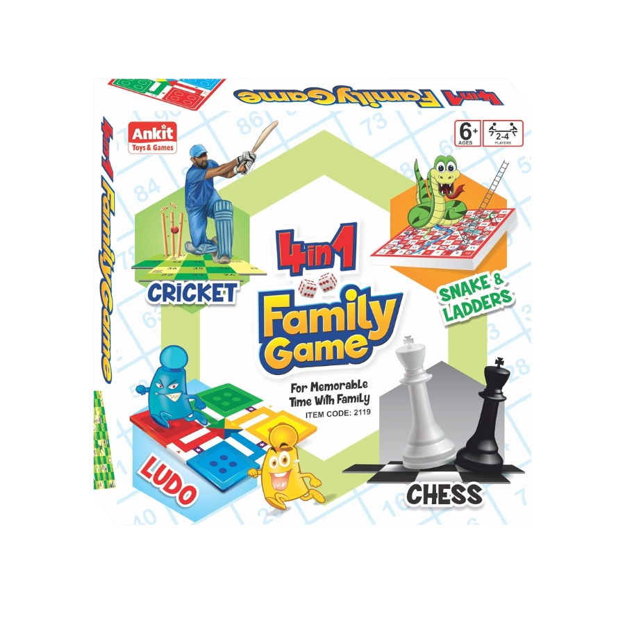 Stem Cricket + Snake & Ladder + Ludo + Chess