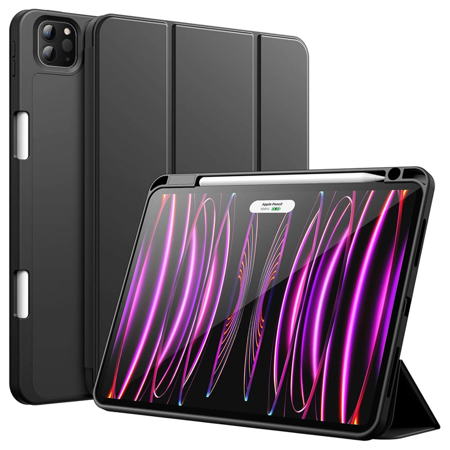 Tri-Fold Book Case with Pencil Holder for iPad Pro 11-inch (2024)