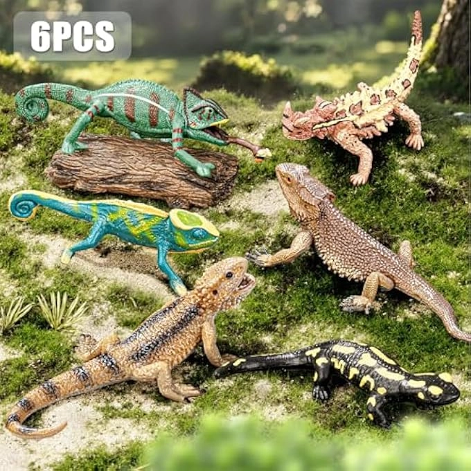 Lizard Figurines - 6PCS