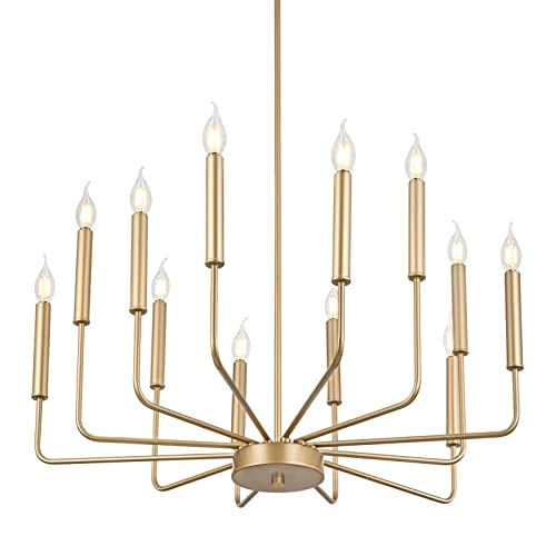 Modern Golden Chandelier - 36 cm