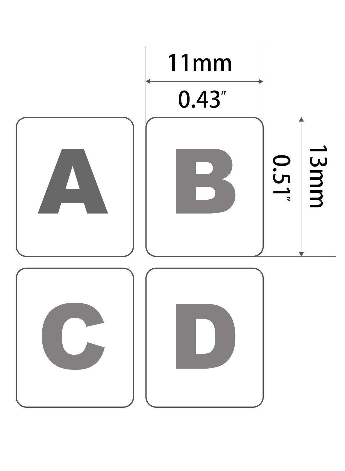 Arabic Keyboard Stickers - 180mm x 65mm 2pcs