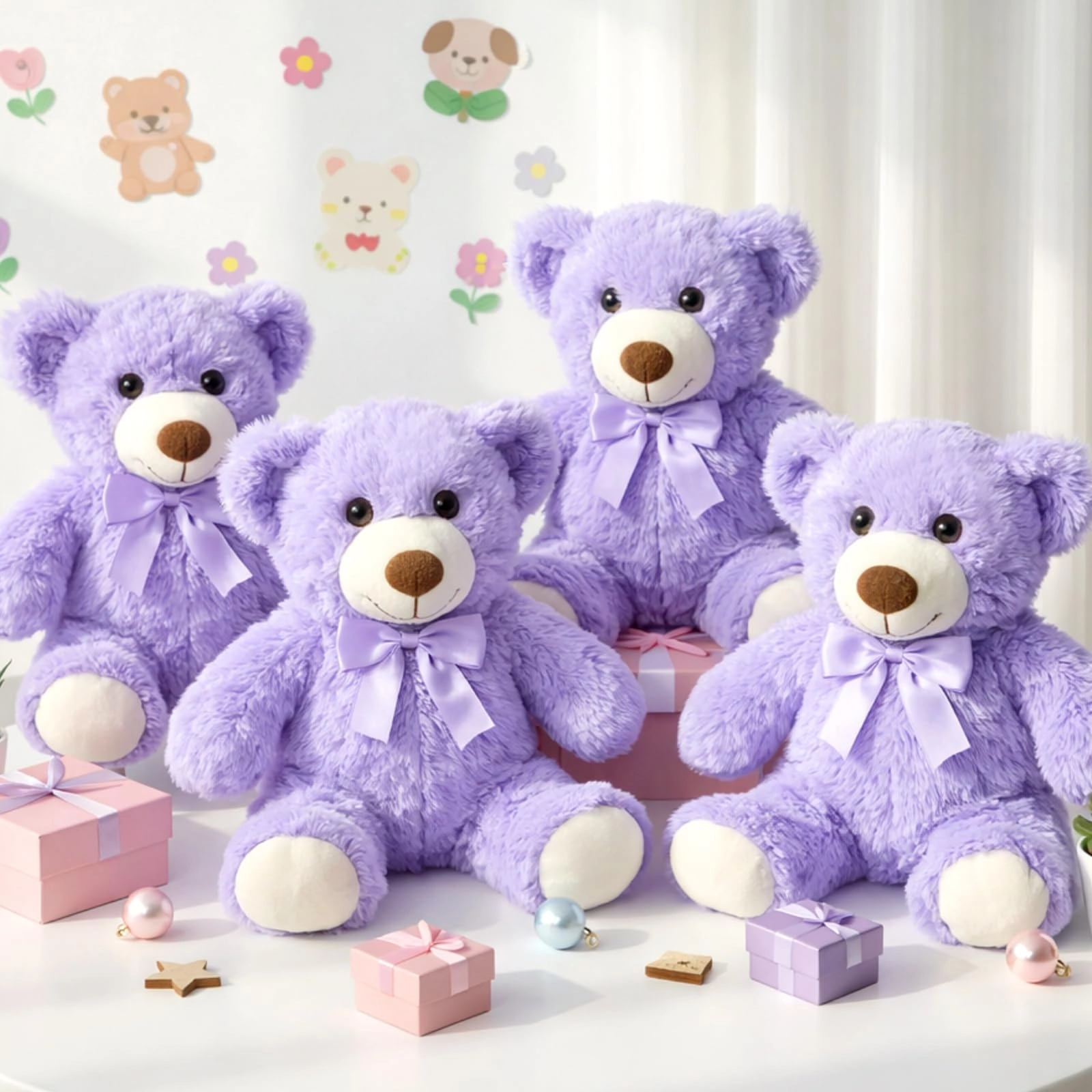 Teddy Bears - 35 cm 4 Pack