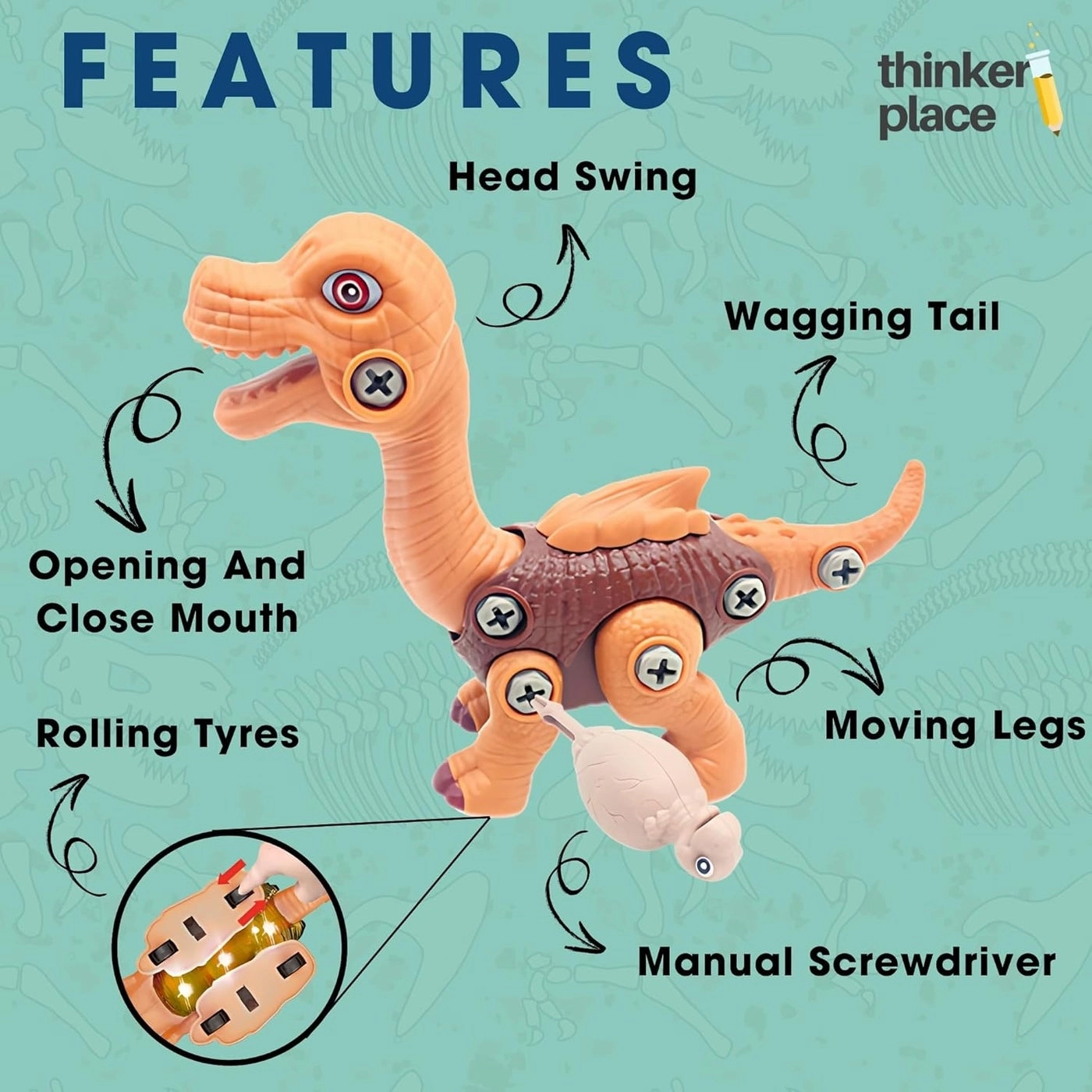 Brachiosaurus - DIY Sliding 4 years+
