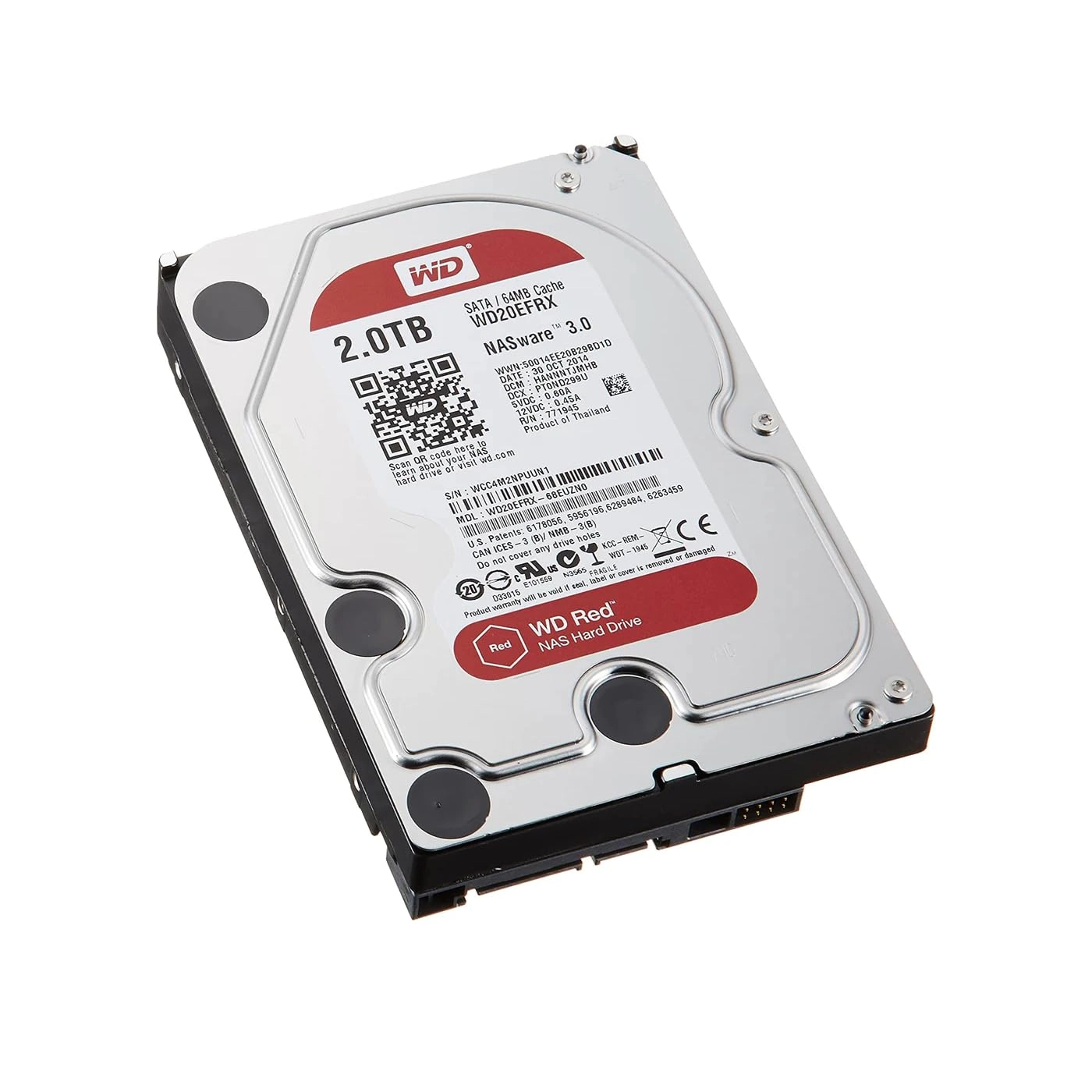 Western Digital WD Red 3.5" 7200rpm 64MB SATA 6Gb/s (6.09459E+11) - 2TB