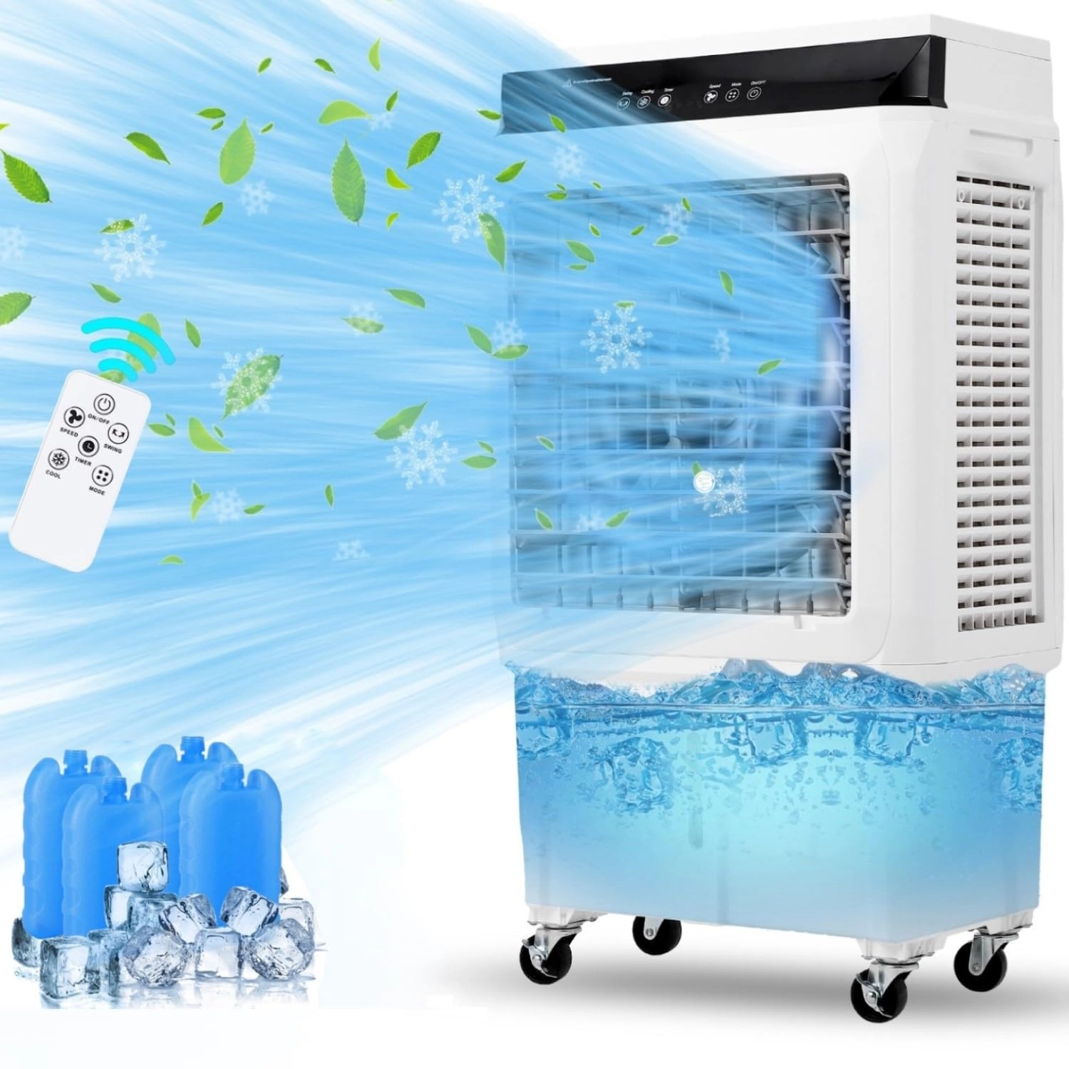 Takywep Evaporative Air Cooler - 1800 CFM 8.4-Gallon