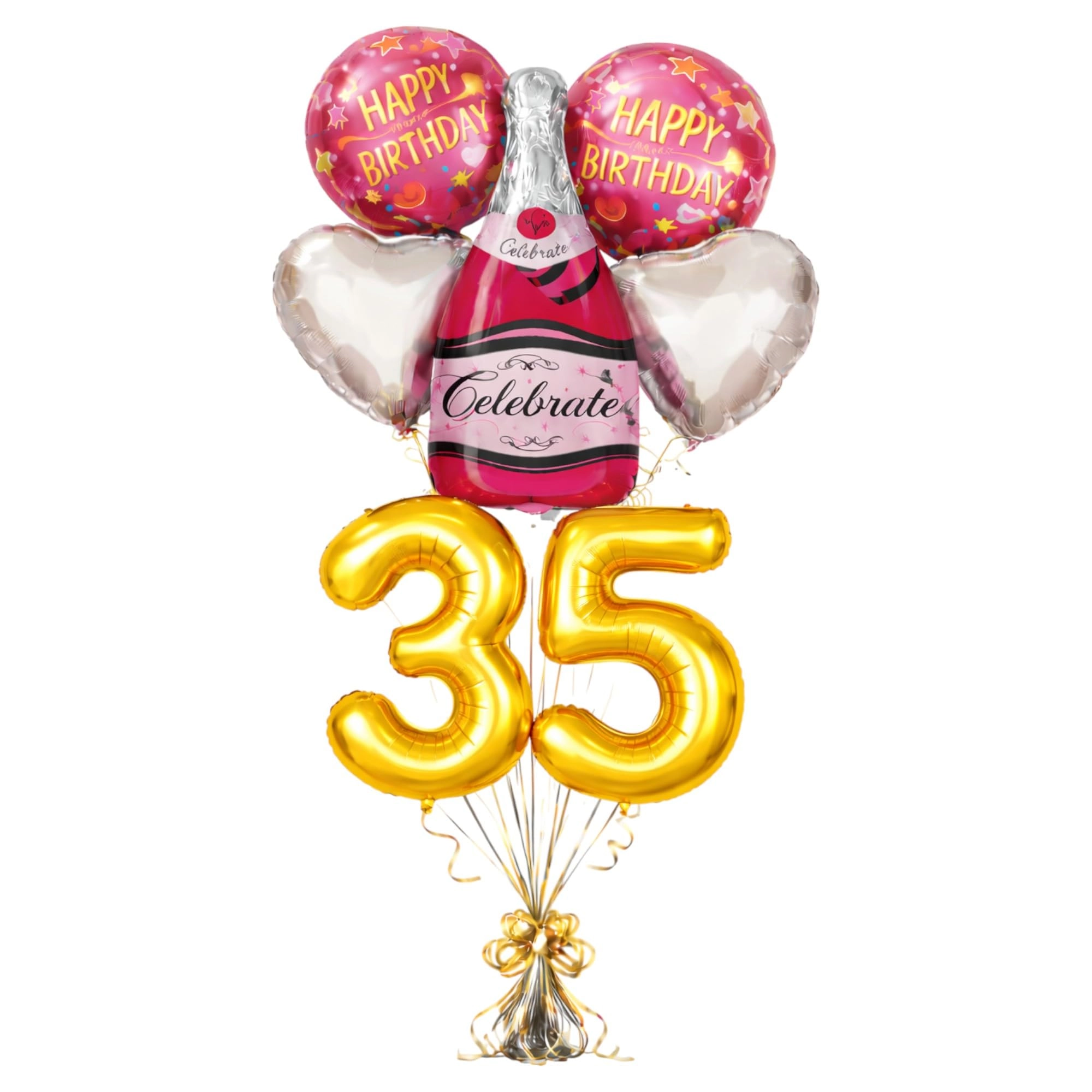 Infinity Saar Retail LLP Number 35 Birthday Balloons Set - 6 Count Birthday
