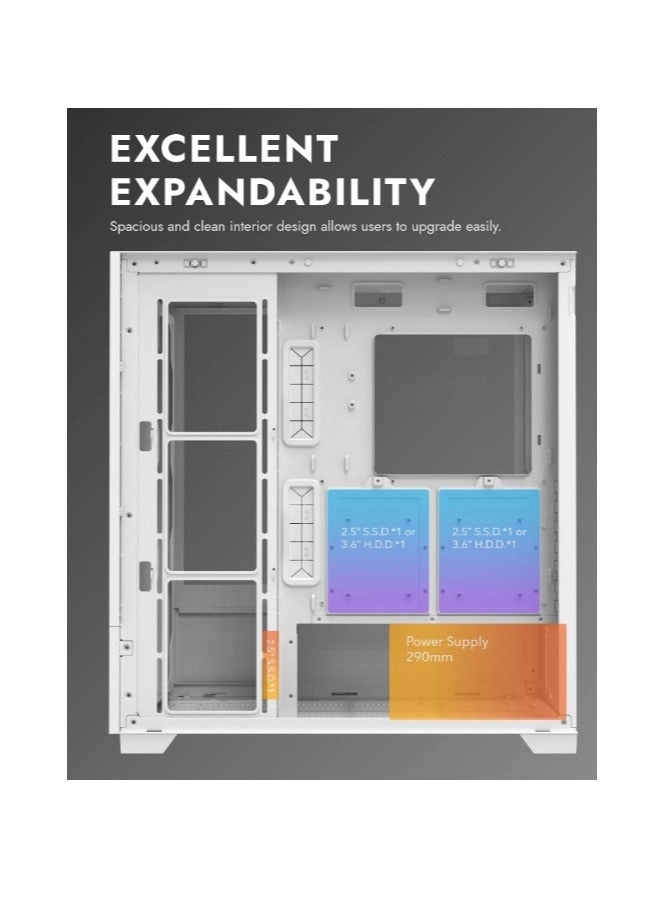 DF5000 - tempered glass panels Mid Tower