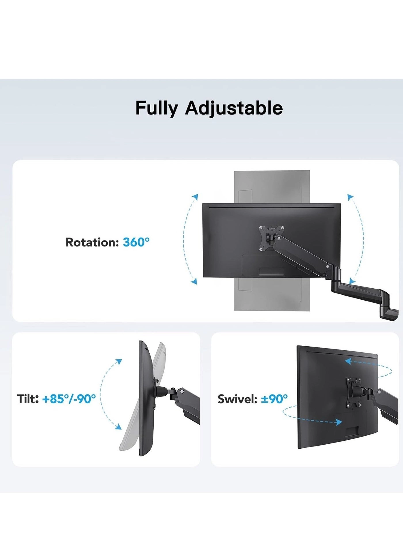 Triple Monitor Mount - 3 24”-32”