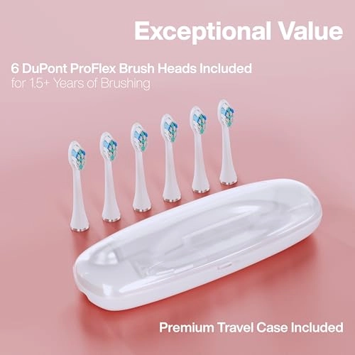 Black Series PRO - UltraWhitening 5 Modes 6 ProFlex Brush Heads