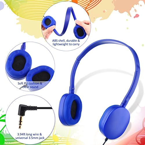 18 Pack Kids Headphones Wired Headphone