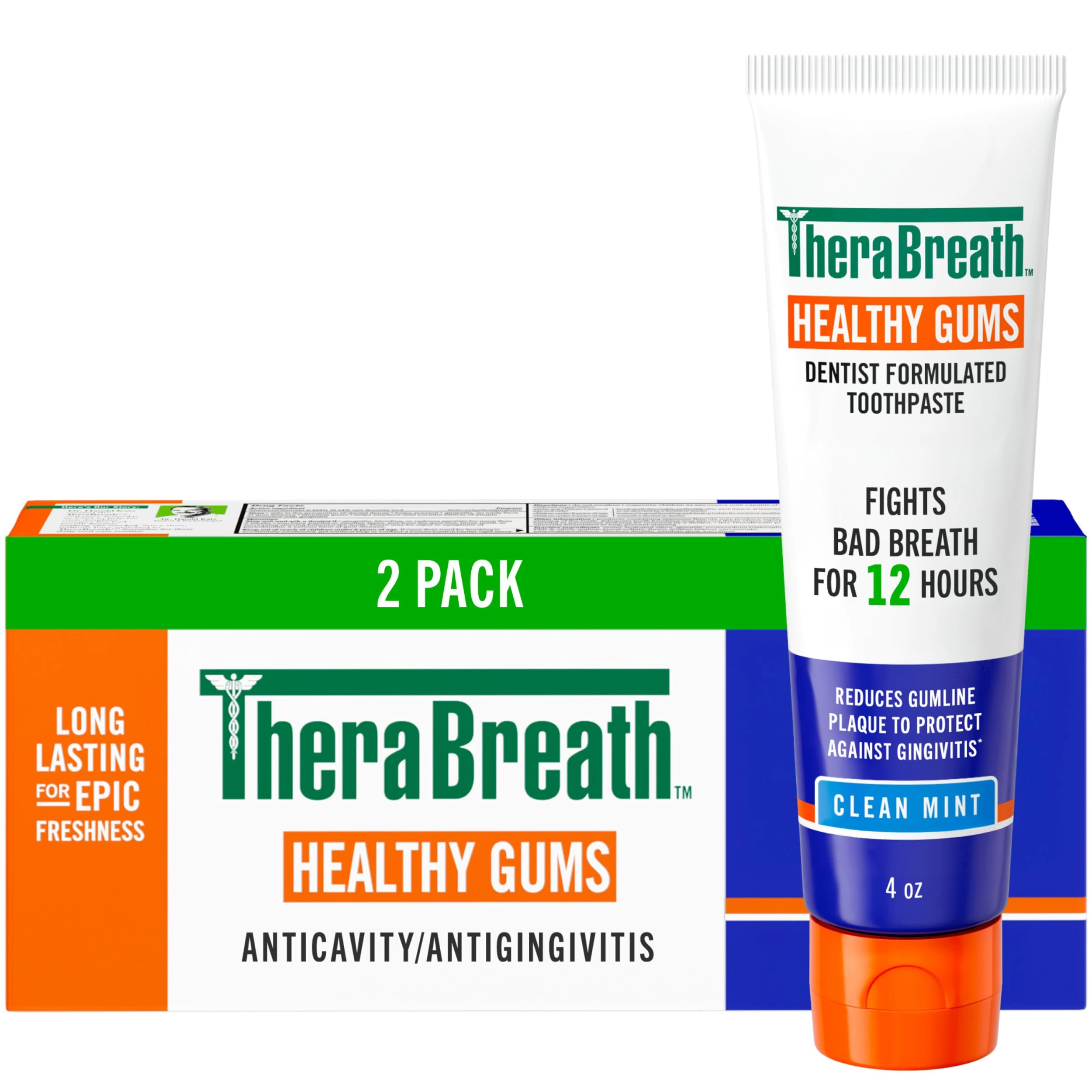 Healthy Gums Stannous Fluoride Toothpaste Adult 4 Oz, 2-Pack
