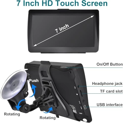 Gps Navigator 2025 for Trucks & RVs - 7 inch