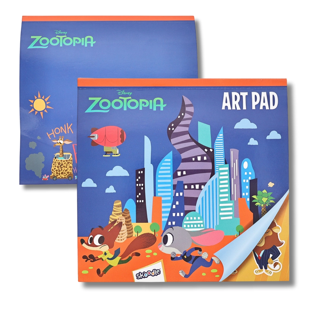 Zootopia Folding Art & Activity Case - 30pcs art pad watercolor set 14 crayons 6 mini markers 5 markers stencil