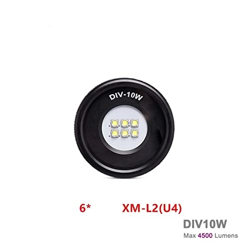 6*XM-L2 U4 Diving Flashlight