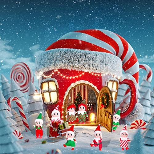 Elf Doll - Pack of 2 11 cm Candy stripe skirt