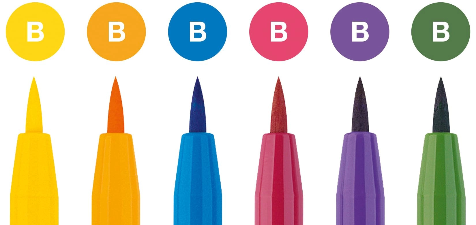 PITT Artist - 6 Pieces Assorted Ink Color