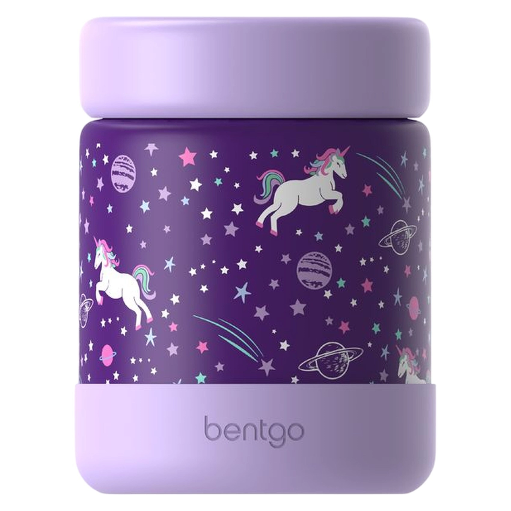 Carrefour Stainless Steel Unicorn Insulated Food Jar - 330ml