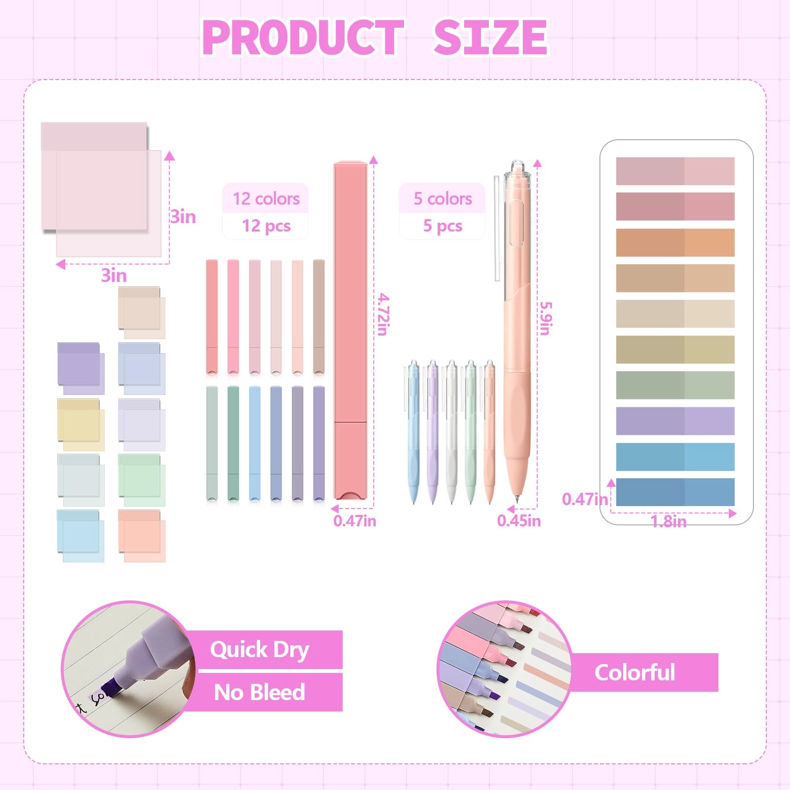 Book Annotation Kit - 39 Pcs