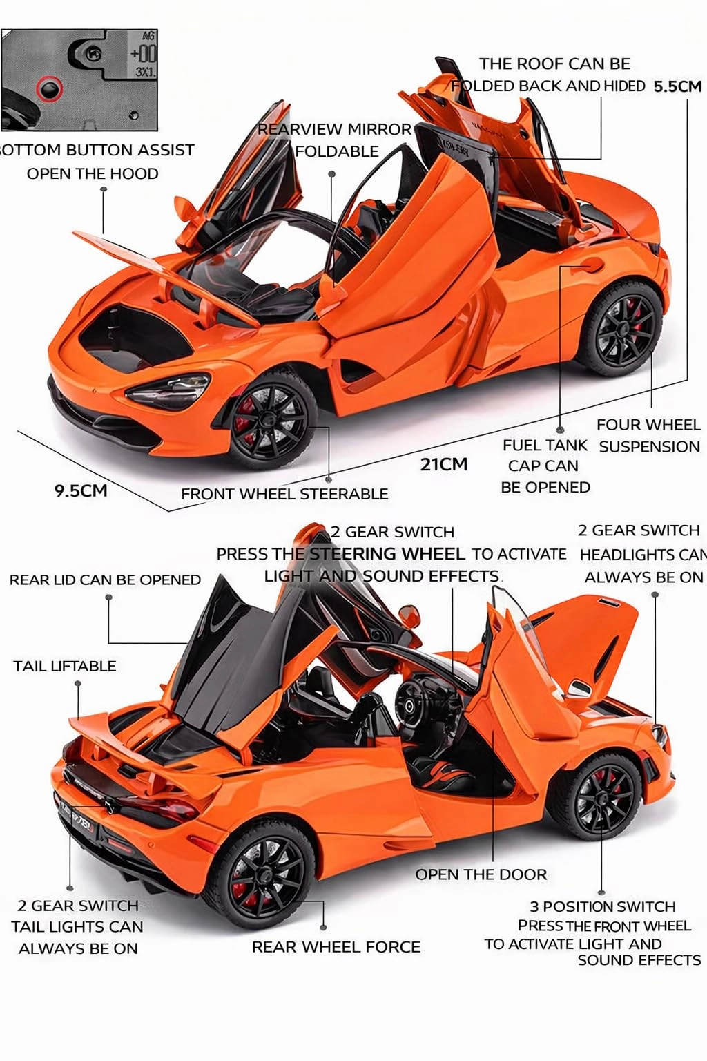 McLLaren 720S 1:24 - 1pcs
