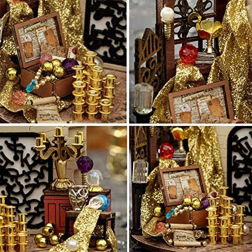 Miniature Dollhouse Kit - Dark magic mixed with gothic 1：24