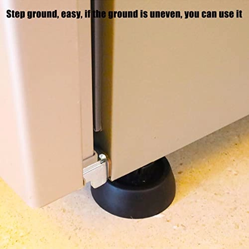 Washing Machine Foot Pad - 5 Pcs Anti-Vibration Black