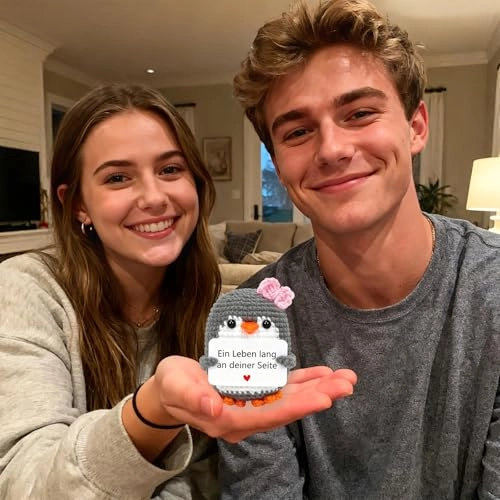 Penguin Positive Penguin 15 cm Knitted - Pocket Hug