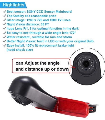 Reversing Camera - Night vision 1280 x 720