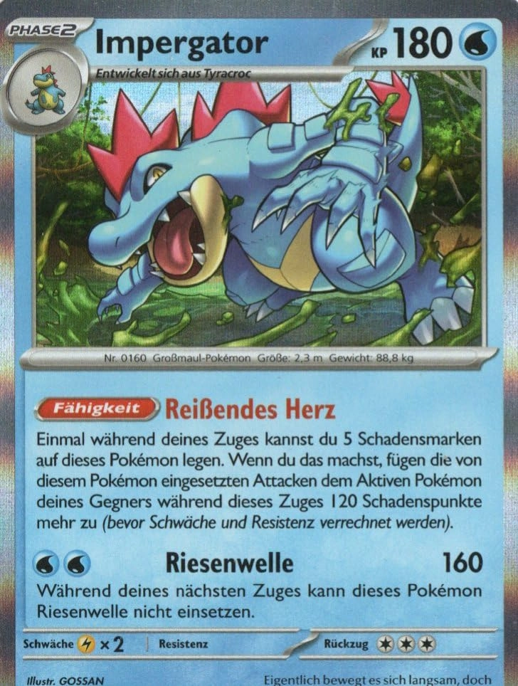 MZTCG Impergator TEF 041 - Gewalten der Zeit - Trading Card Holographic (German)