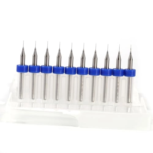Carbide Micro Drill Bits - Tungsten Steel 10pcs 0.2mm