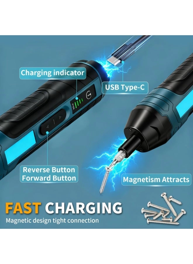 Electric Screwdriver Set - 105-piece USB-rechargeable 5Nm