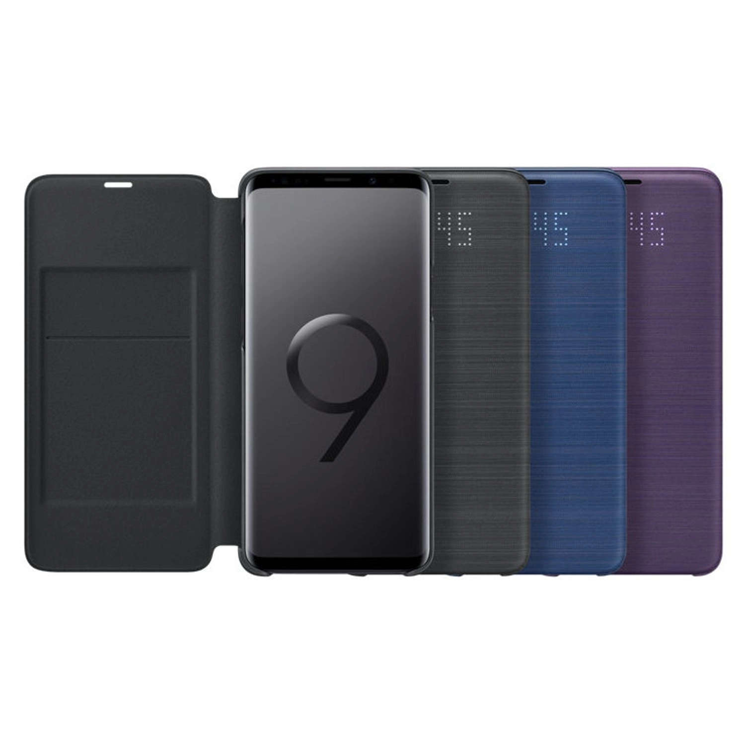 LED Flip Wallet Cover for Galaxy S9 Plus