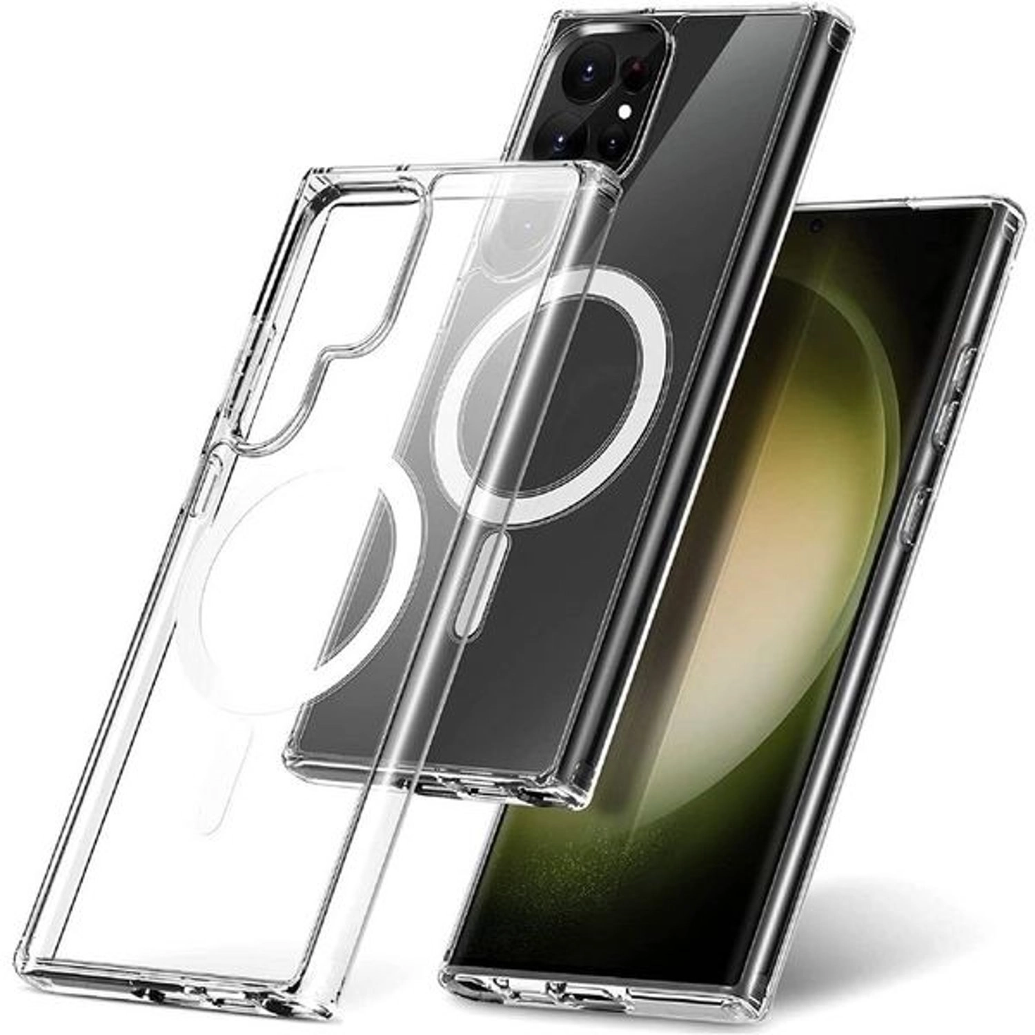 Lucid Clear Case With Screen Protector for Galaxy S23 Ultra