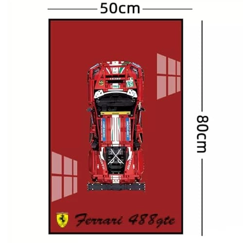 Display Wall Mount - Acrylic Aluminium for LEGO 42125 Ferrarri 48-8 G-TE