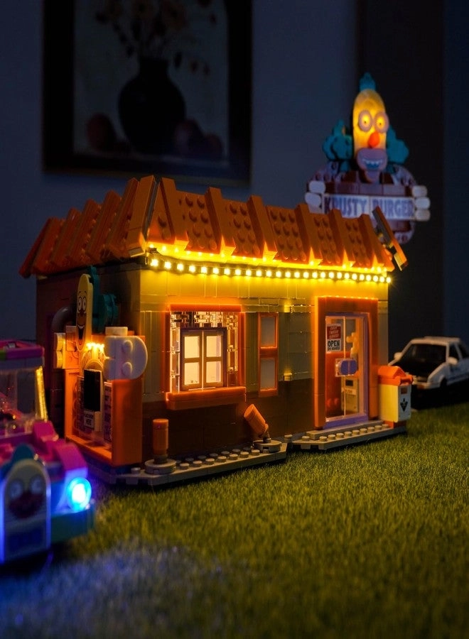 LED Lighting Compatible with Lego The Simpsons Krusty Burger 10352 - Upgraded RC Version