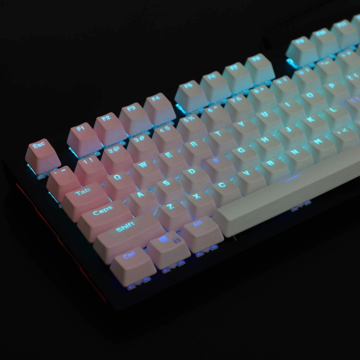 Double Shot 104 Dyed PBT Shine Through Keyset