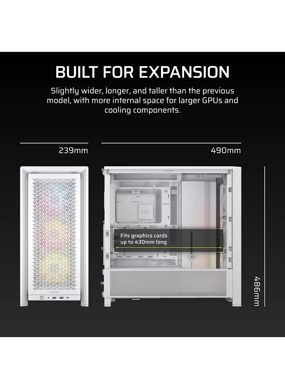 FRAME 4000D - Tempered Glass Side Panel Mid-Tower