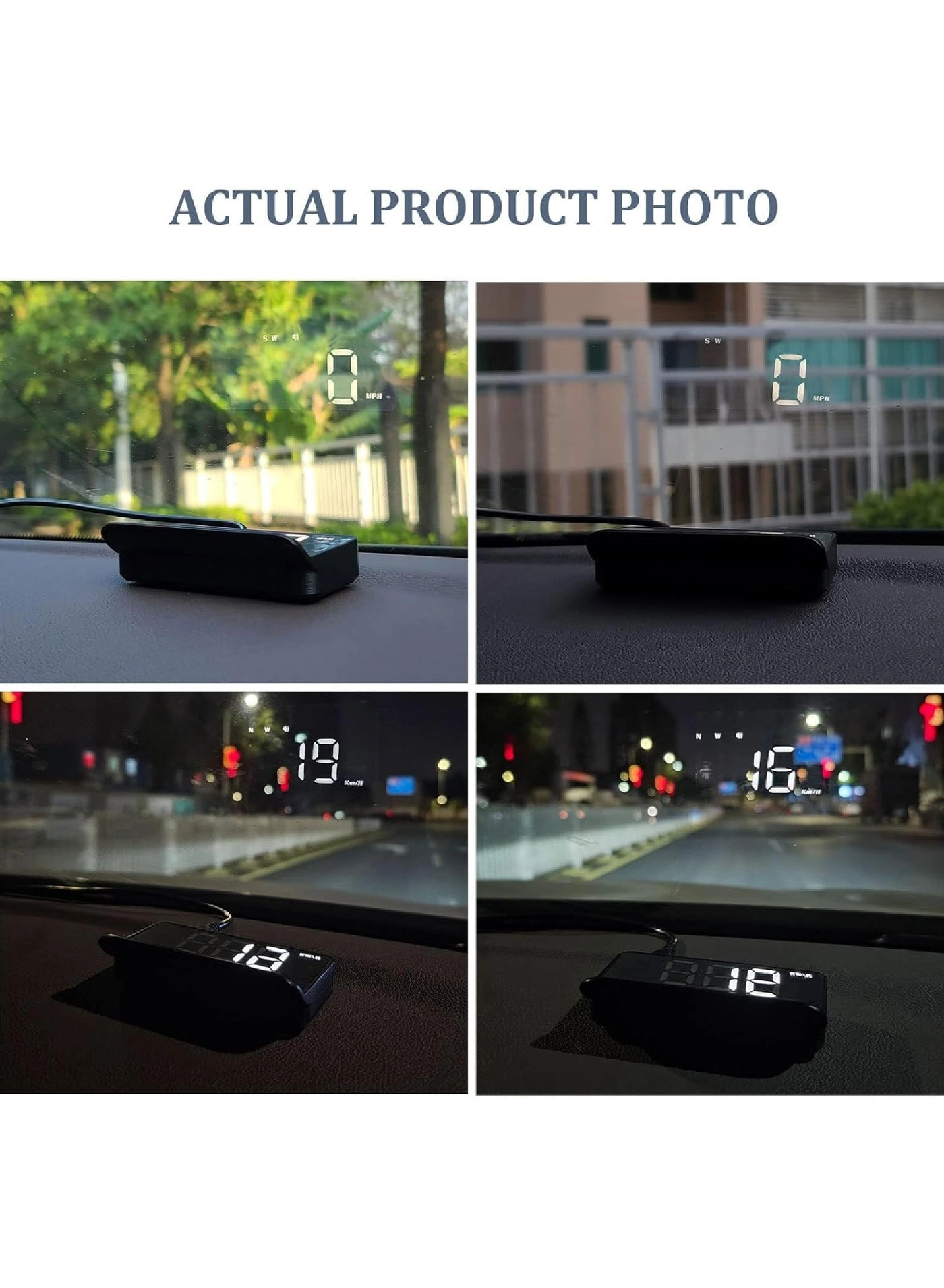 Headsup Display - LED Digital Speedometer MPH/KMH