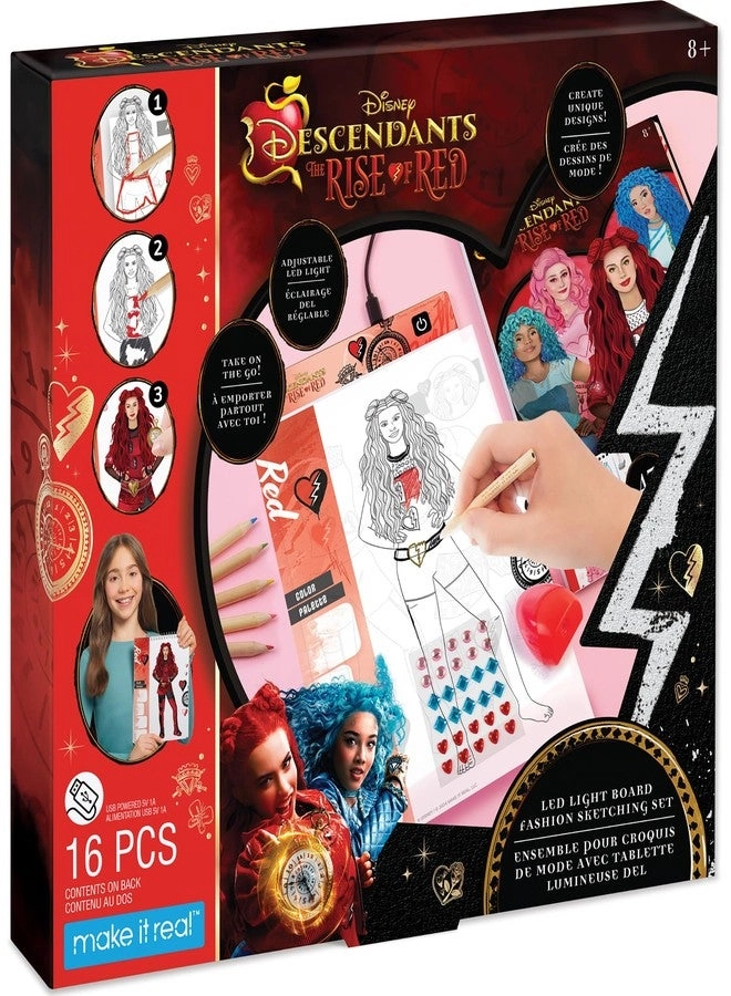 Make it Real Descendants 4 Rise of Red - LED Light Board Fashion Sketching Set