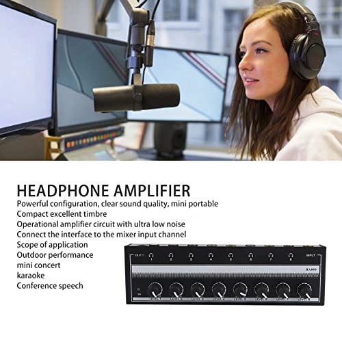 Headphone Amplifier - 8 Output 1 Input 100 to 240V