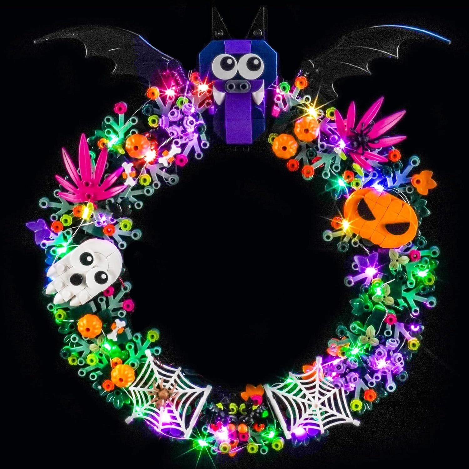 LocoLee Light kit Compatible with Lego 40825 Halloween Wreath - LED Flash Lights