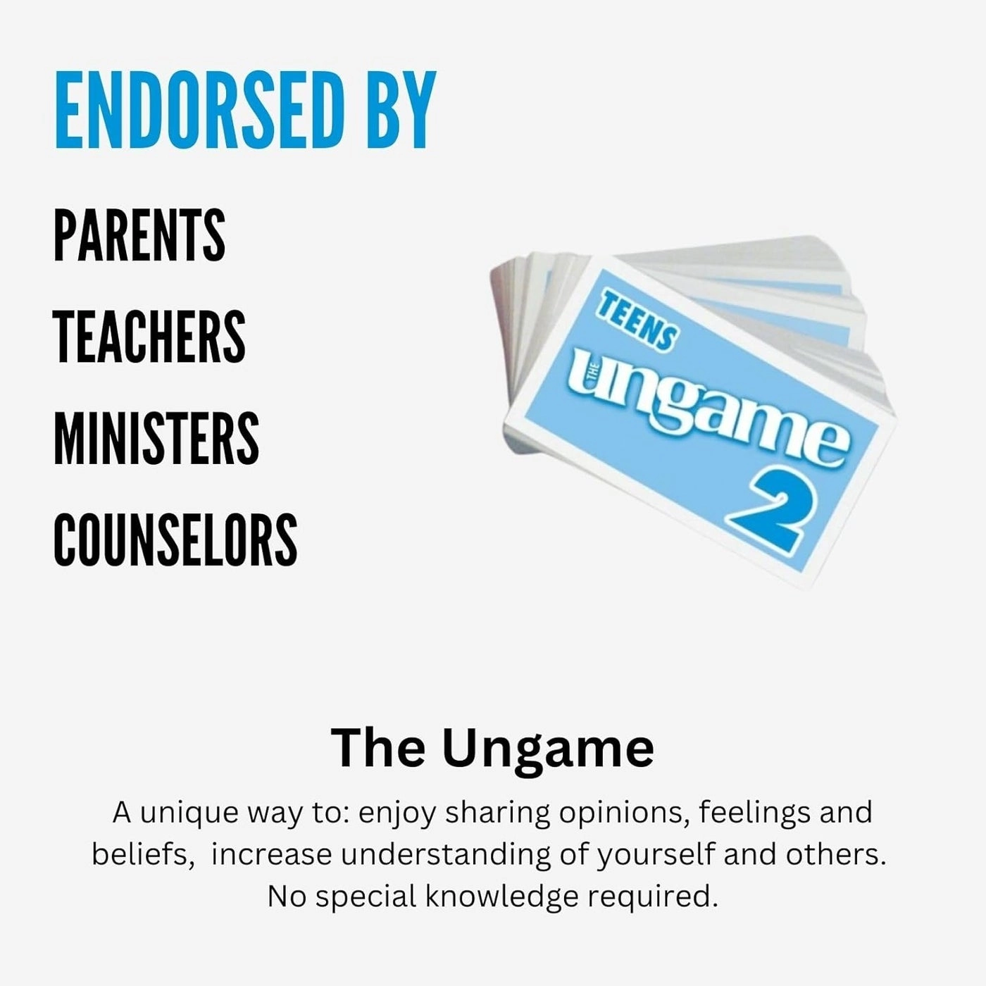 Pocket Ungame Teens Version - Non-Competitive Self Expression Card Game