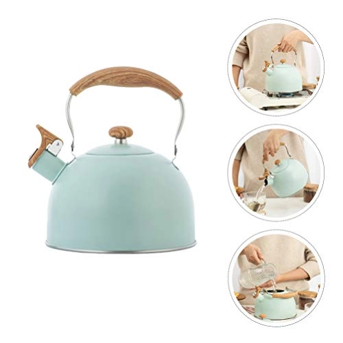 Whistling Tea Kettle - Wooden stainless steel 2.5L