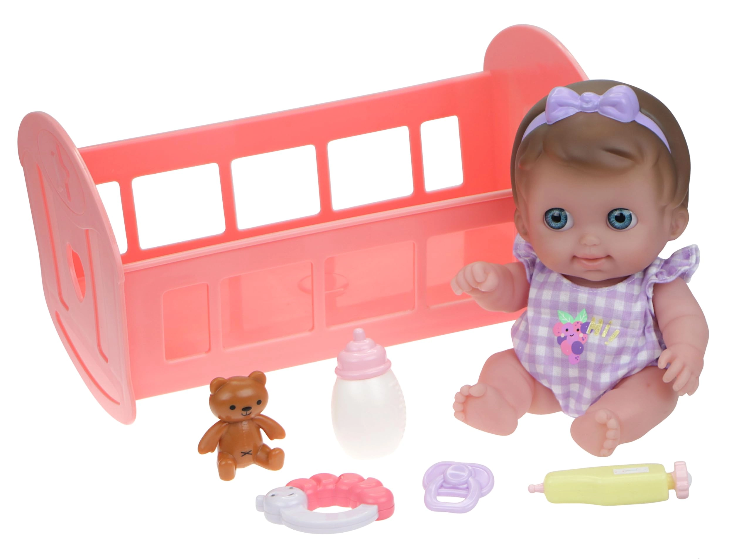 JC Toys Lil Cutesies Baby Doll - 9" Vinyl Gift Set Ages 2+