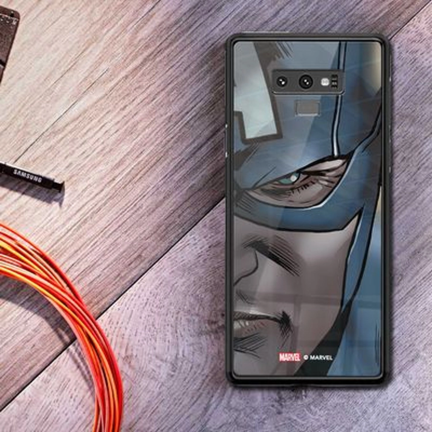 Captain America Half Profile Face Back Case for Galaxy Note 9