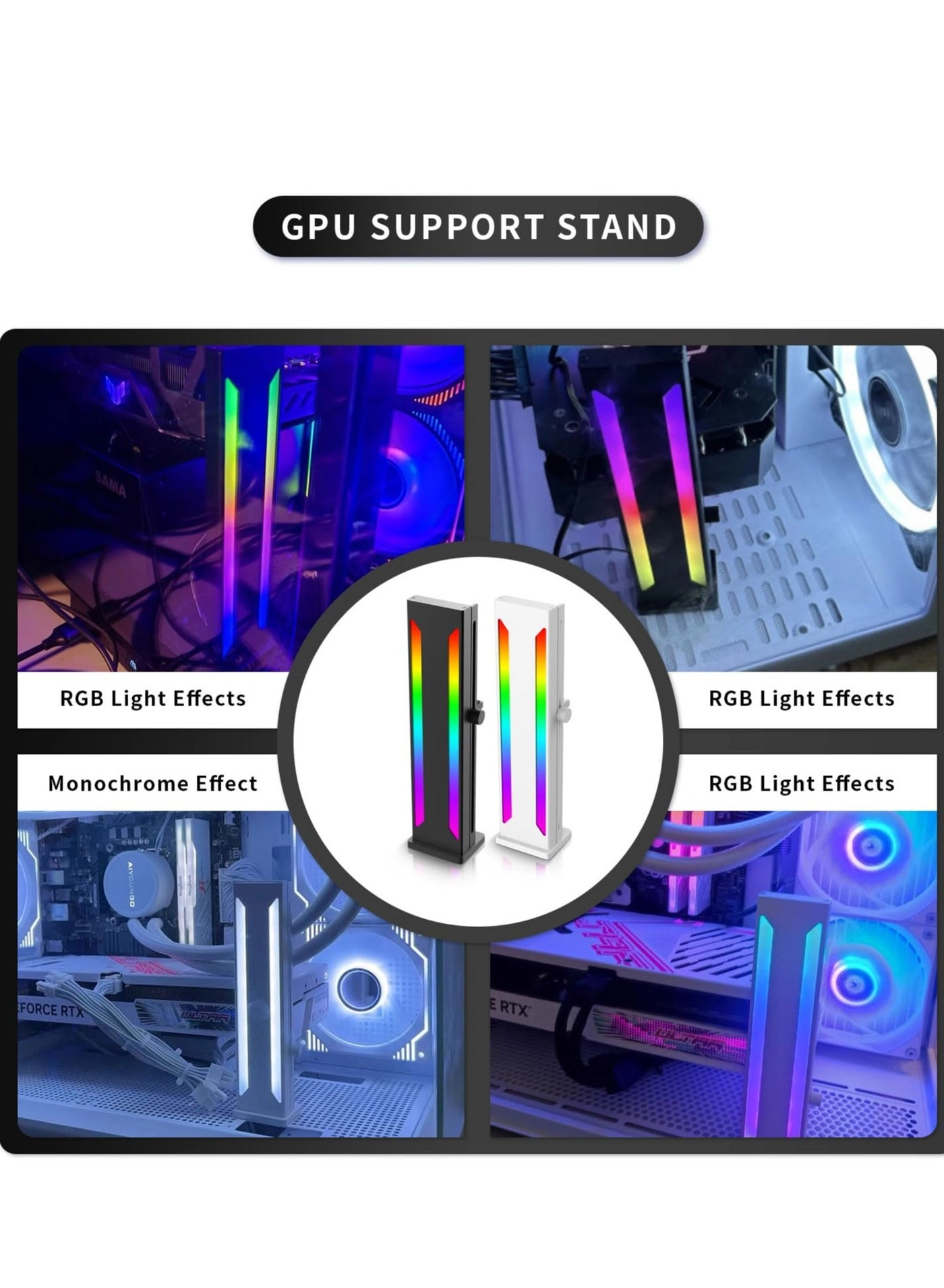 GPU Support Bracket - Adjustable ARGB Aluminum Alloy
