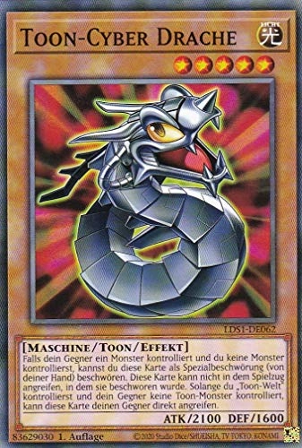 Yugioh Toon-Cyber Dragon LDS1-DE062 - German