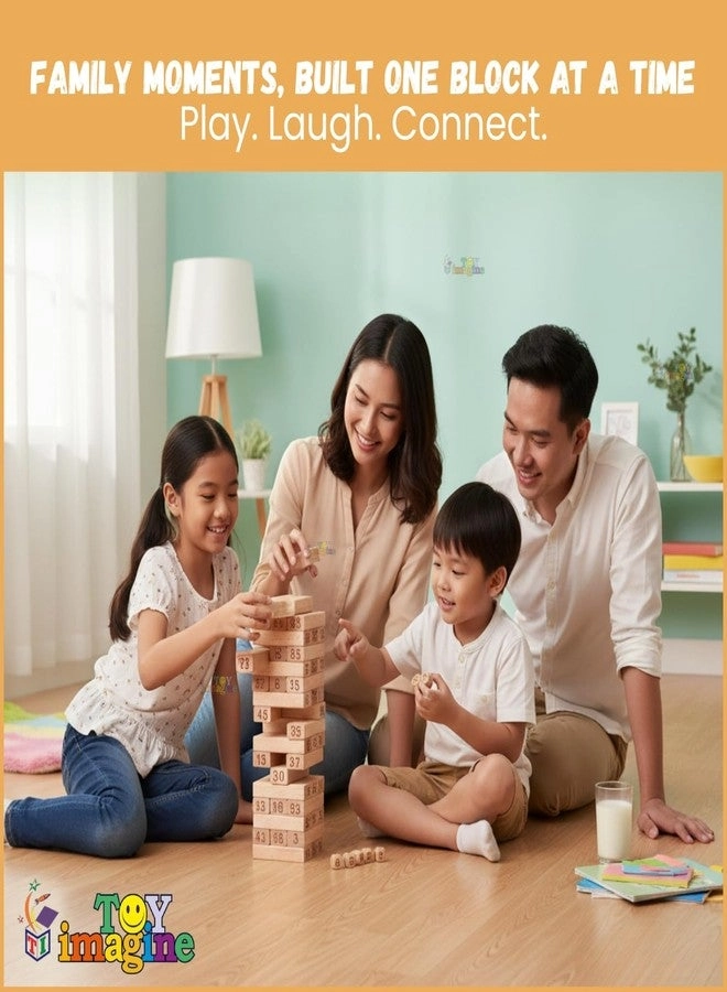 Tumbling Tower - 54 Pcs Wooden