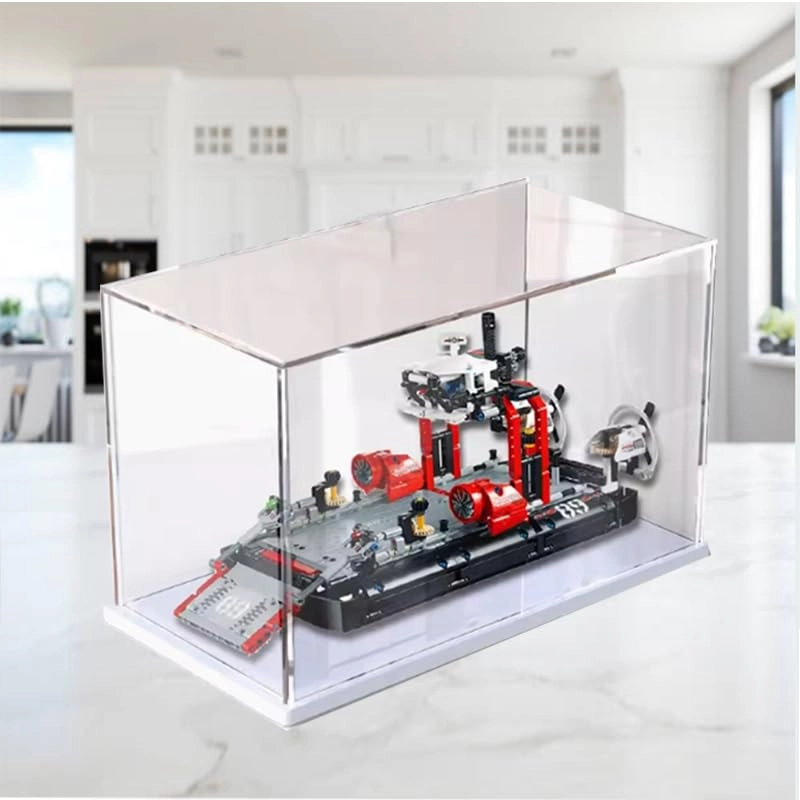 Acrylic Display Case - for Lego Technic 42076 Transparent Black Bottom